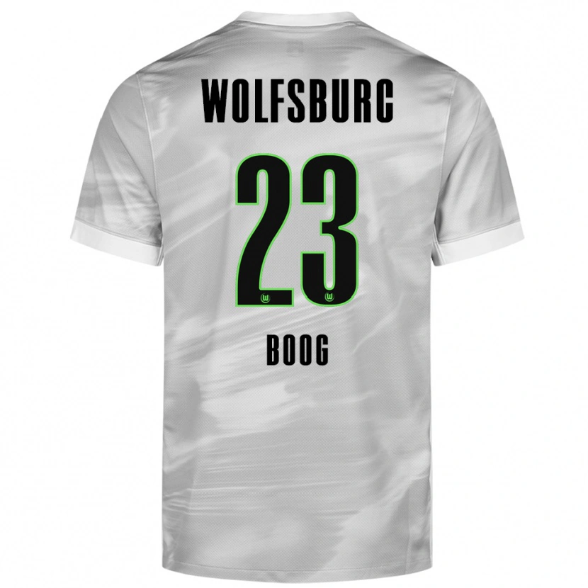 Danxen Men Miguel Boog #23 Gray White Away Jersey 2025/26 T-Shirt