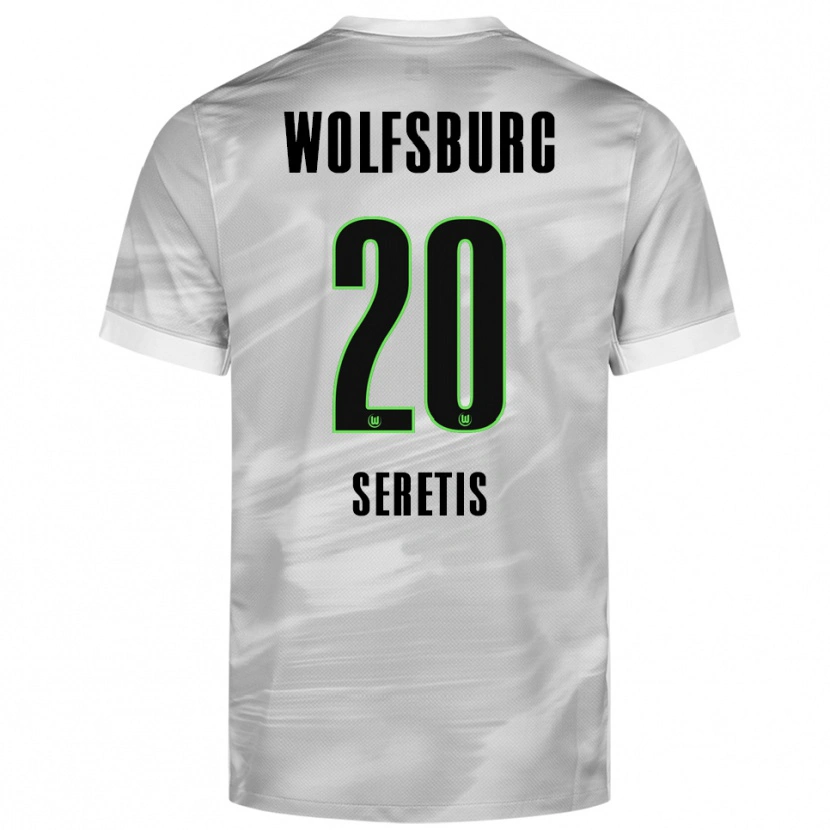 Danxen Men Isaiah Seretis #20 Gray White Away Jersey 2025/26 T-Shirt