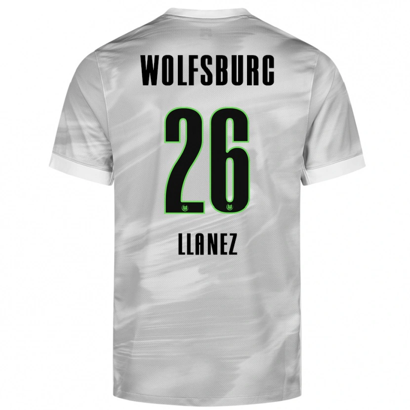 Danxen Men Ulysses Llanez #26 Gray White Away Jersey 2025/26 T-Shirt