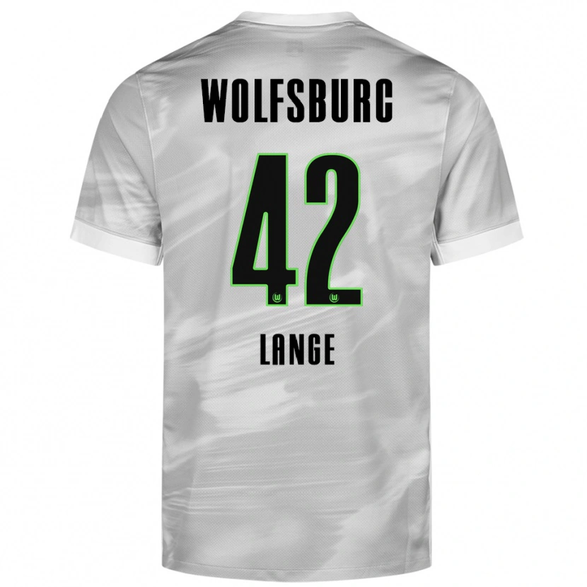 Danxen Men Felix Lange #42 Gray White Away Jersey 2025/26 T-Shirt