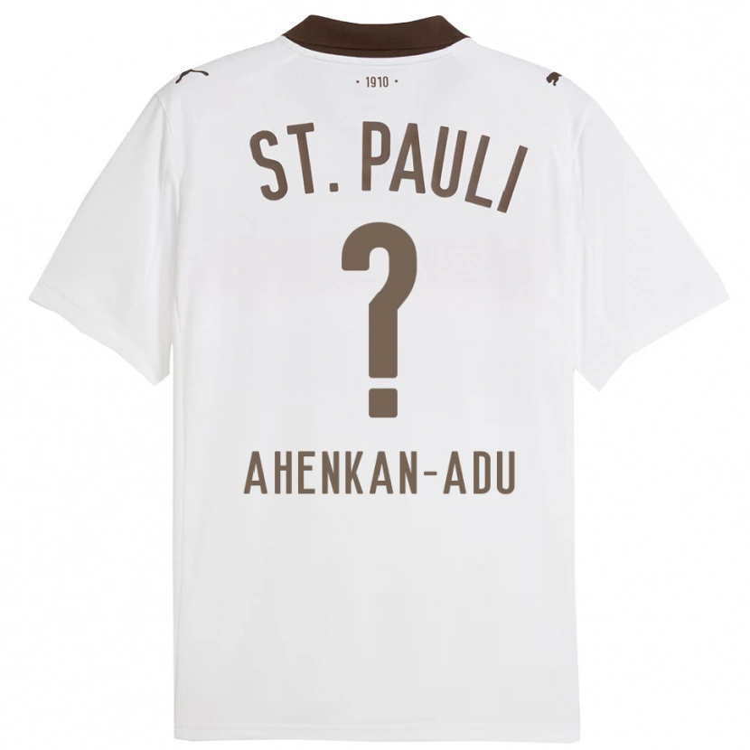 Danxen Men Calvin Ahenkan-Adu #0 White Red Away Jersey 2025/26 T-Shirt