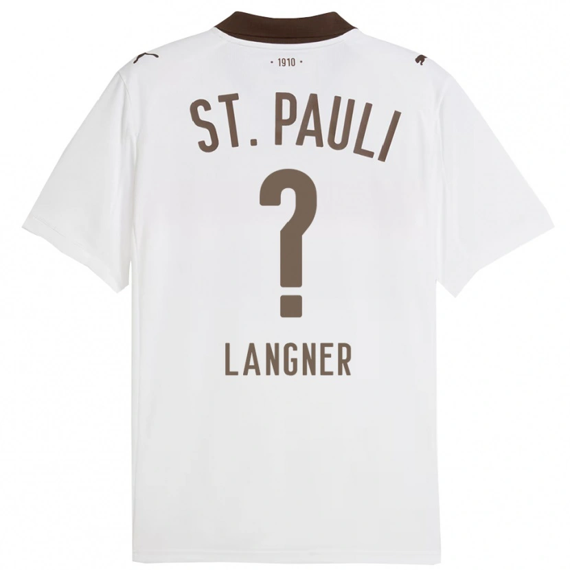 Danxen Men Claas Langner #0 White Red Away Jersey 2025/26 T-Shirt