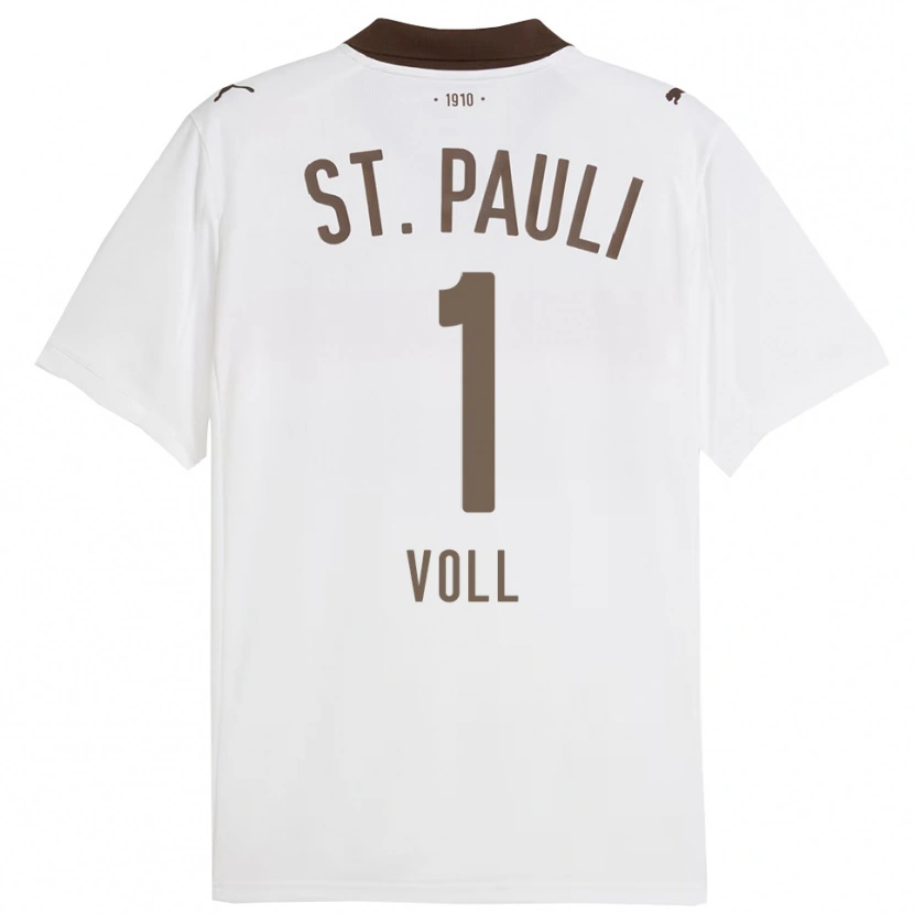 Danxen Men Ben Voll #1 White Red Away Jersey 2025/26 T-Shirt