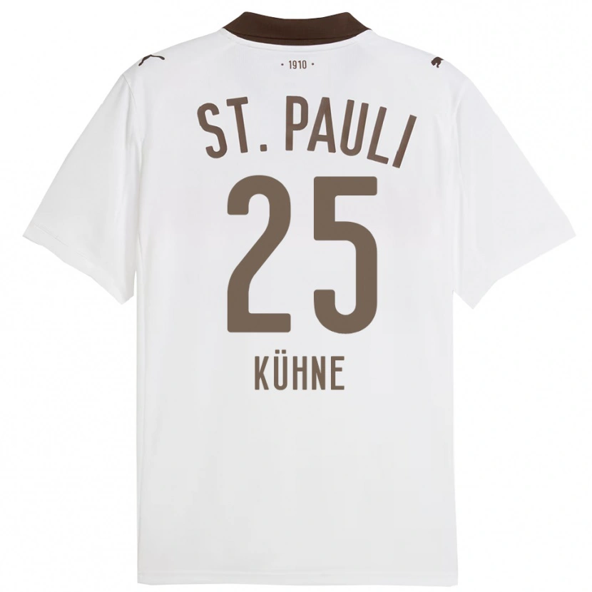 Danxen Men Florian Kühne #25 White Red Away Jersey 2025/26 T-Shirt