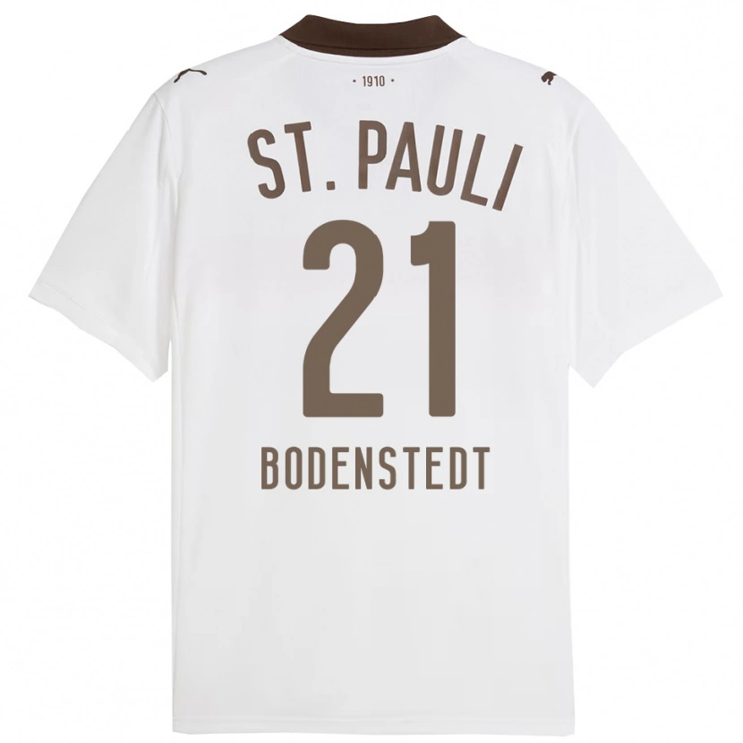 Danxen Men Paula Bodenstedt #21 White Red Away Jersey 2025/26 T-Shirt
