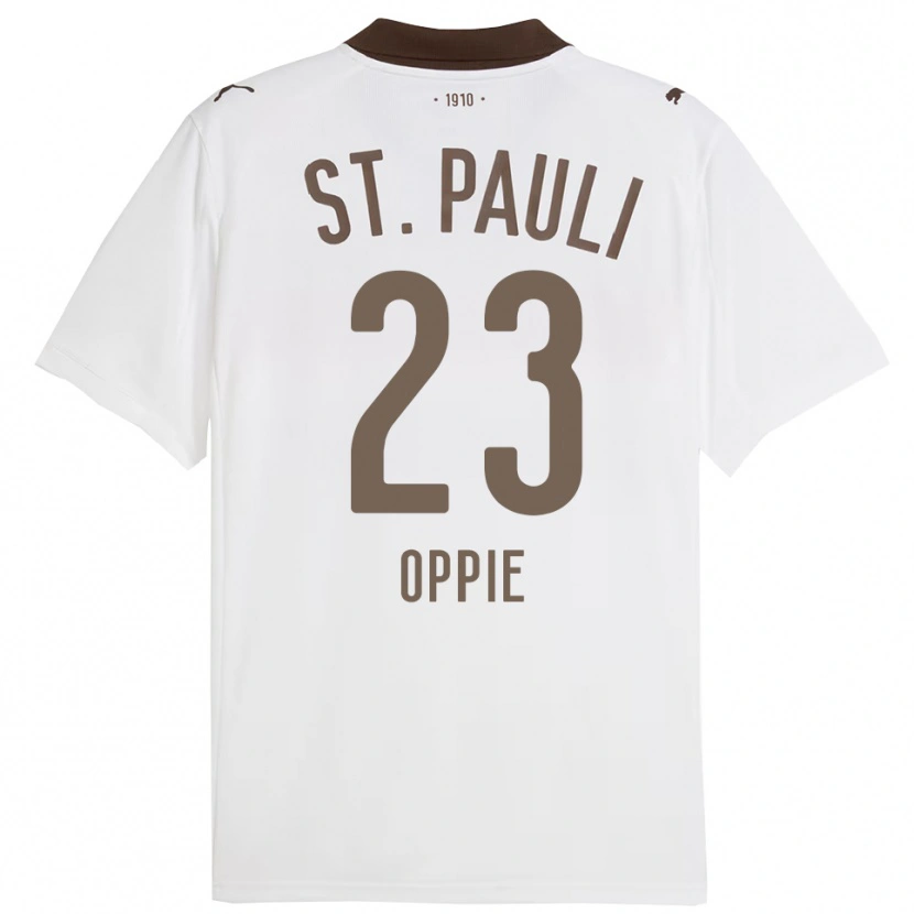 Danxen Men Louis Oppie #23 White Red Away Jersey 2025/26 T-Shirt
