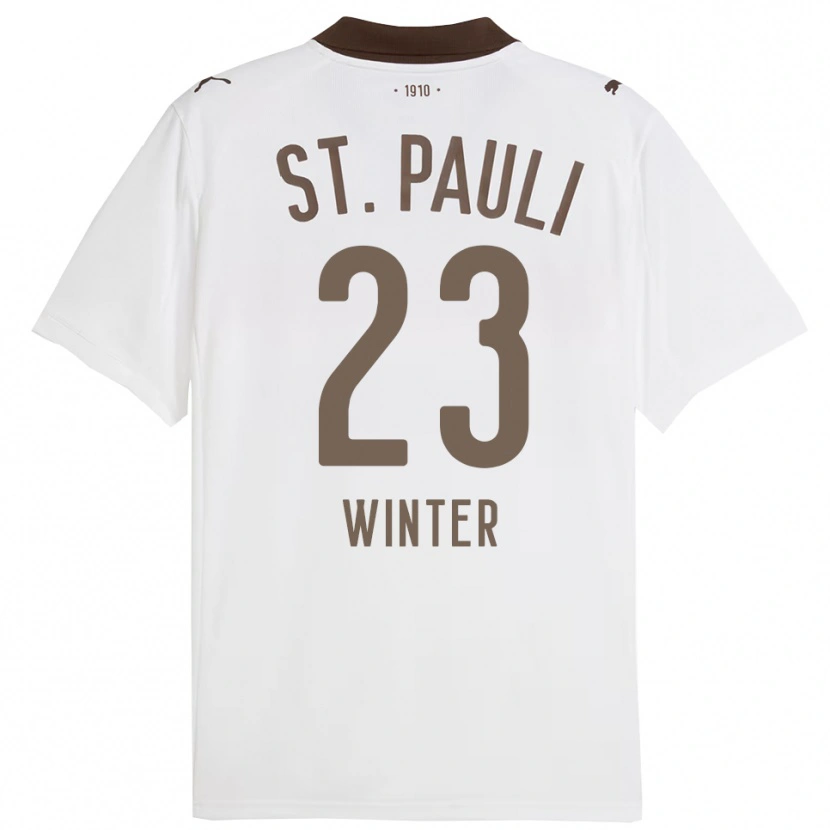 Danxen Men Nik Winter #23 White Red Away Jersey 2025/26 T-Shirt