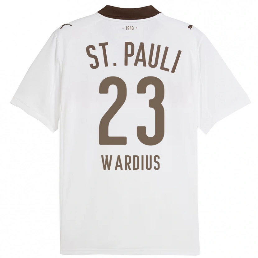 Danxen Men Jack Wardius #23 White Red Away Jersey 2025/26 T-Shirt