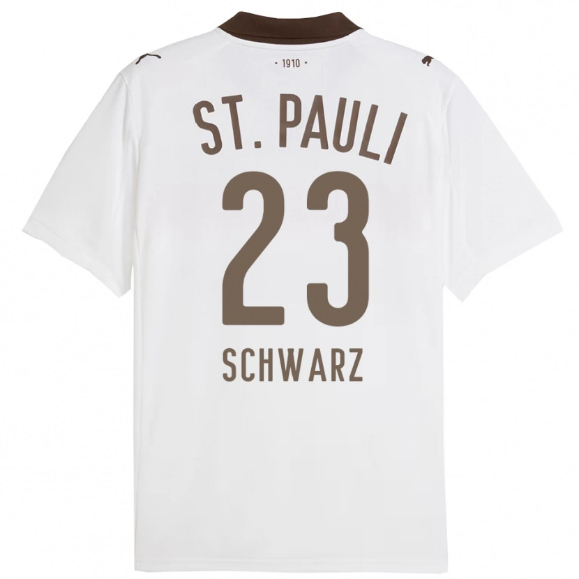 Danxen Men Annika Schwarz #23 White Red Away Jersey 2025/26 T-Shirt