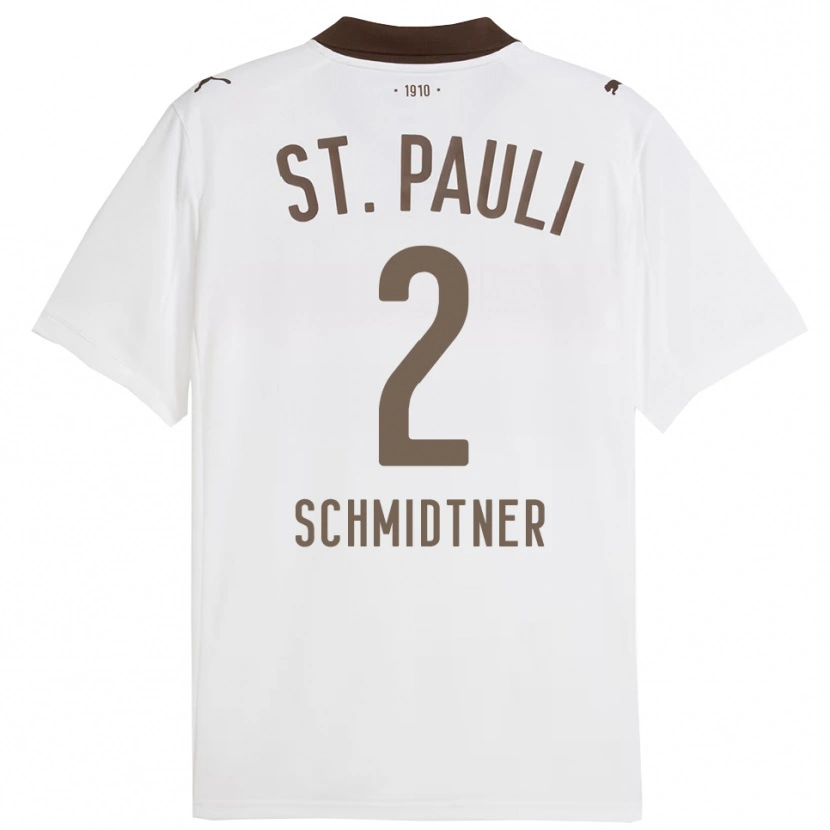 Danxen Men Victor Schmidtner #2 White Red Away Jersey 2025/26 T-Shirt