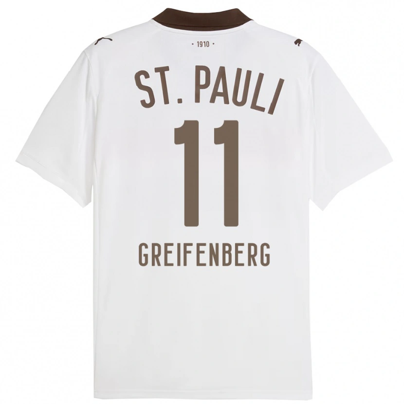 Danxen Men Ann-Sophie Greifenberg #11 White Red Away Jersey 2025/26 T-Shirt