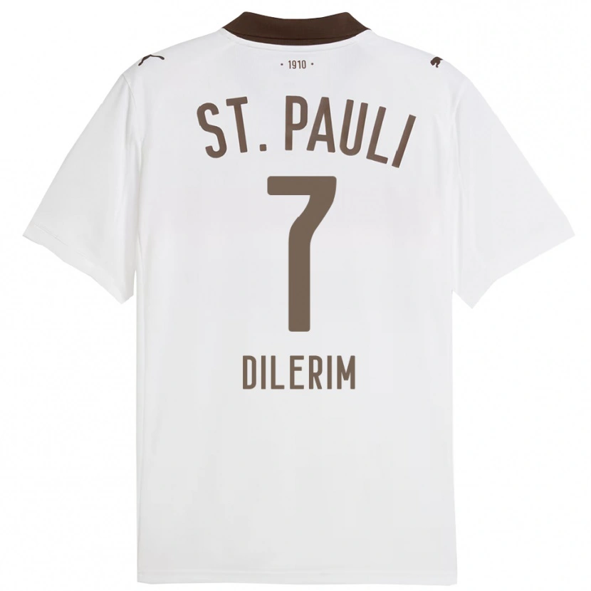 Danxen Men Taylan Dilerim #7 White Red Away Jersey 2025/26 T-Shirt