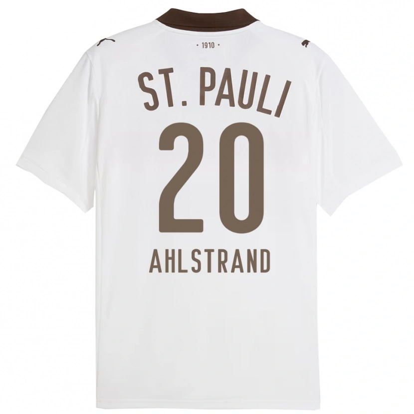 Danxen Men Erik Ahlstrand #20 White Red Away Jersey 2025/26 T-Shirt