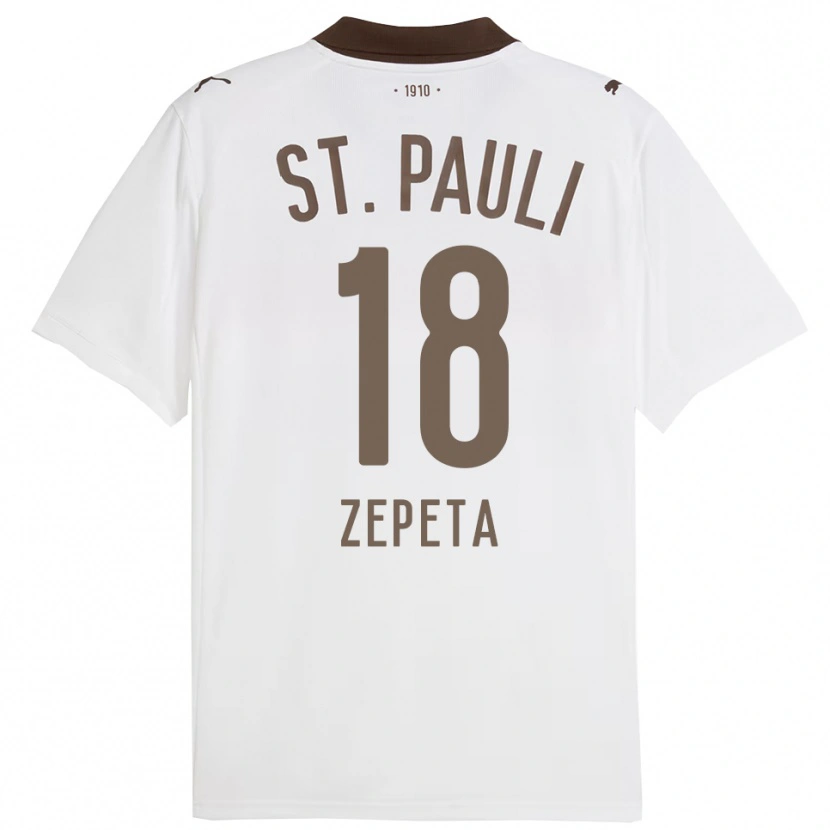 Danxen Men Atakan Zepeta #18 White Red Away Jersey 2025/26 T-Shirt