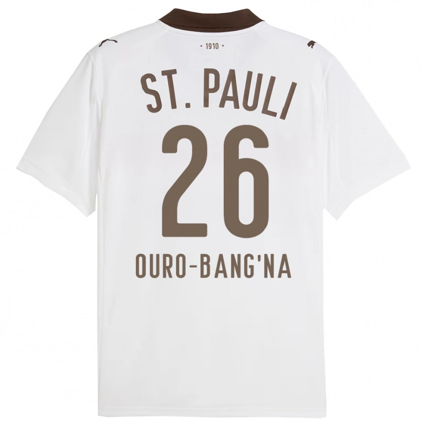 Danxen Men Samir Ouro-Bang'na #26 White Red Away Jersey 2025/26 T-Shirt