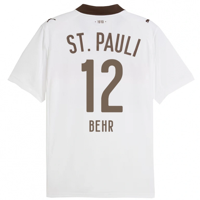 Danxen Men Juri Behr #12 White Red Away Jersey 2025/26 T-Shirt