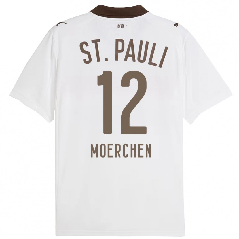 Danxen Men Theo Moerchen #12 White Red Away Jersey 2025/26 T-Shirt