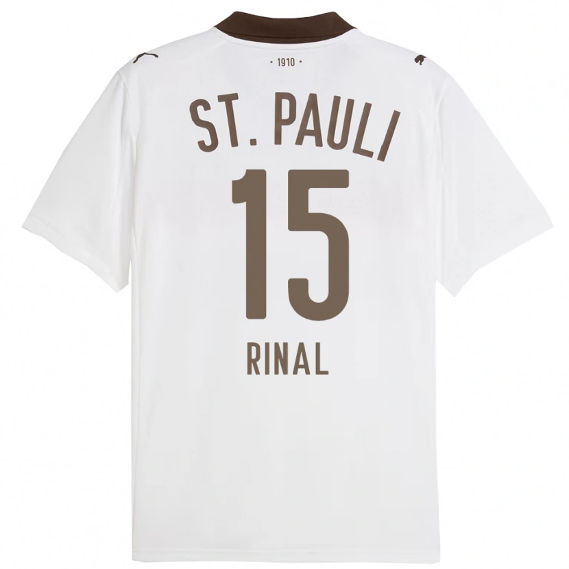 Danxen Men Selcuk Rinal #15 White Red Away Jersey 2025/26 T-Shirt