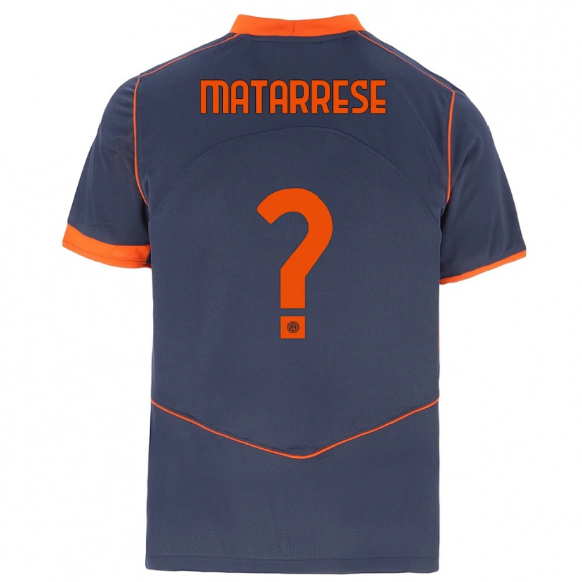 Danxen Men Thomas Matarrese #0 Gray Orange Third Jersey 2025/26 T-Shirt