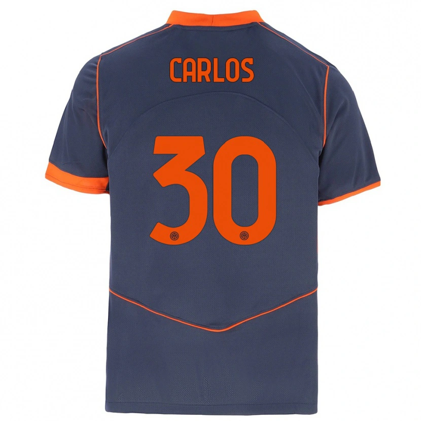 Danxen Men Carlos Augusto #30 Gray Orange Third Jersey 2025/26 T-Shirt