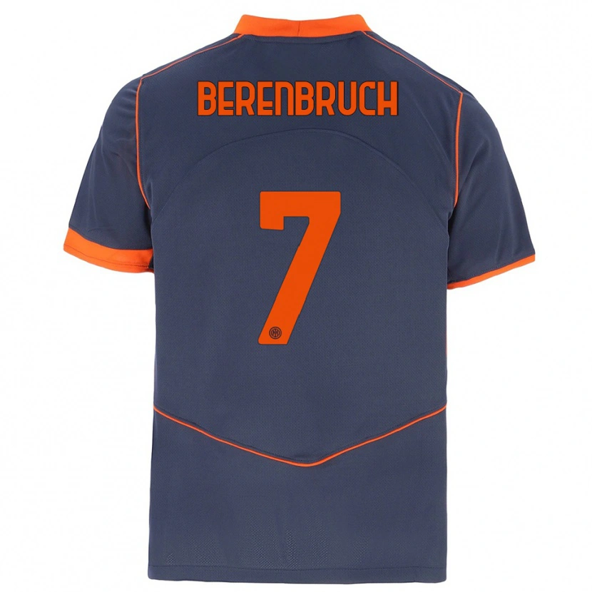 Danxen Men Thomas Berenbruch #7 Gray Orange Third Jersey 2025/26 T-Shirt