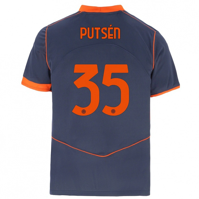Danxen Men Dino Putsén #35 Gray Orange Third Jersey 2025/26 T-Shirt