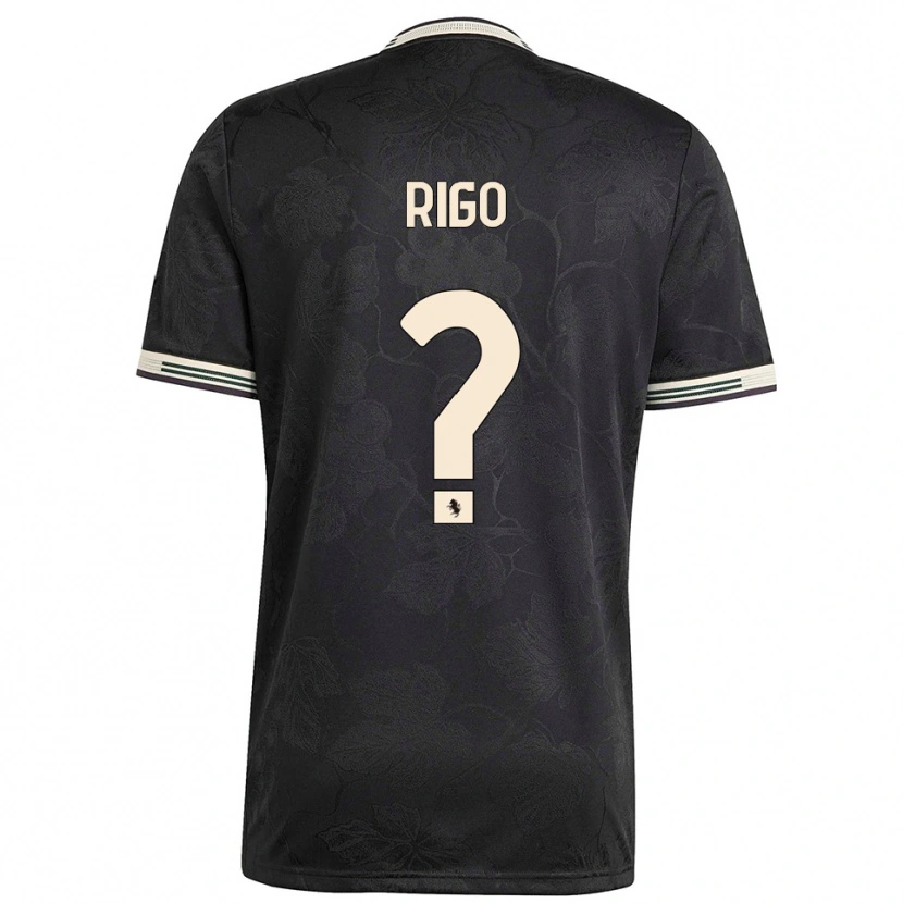 Danxen Men Davide Rigo #0 Black White Green Third Jersey 2025/26 T-Shirt