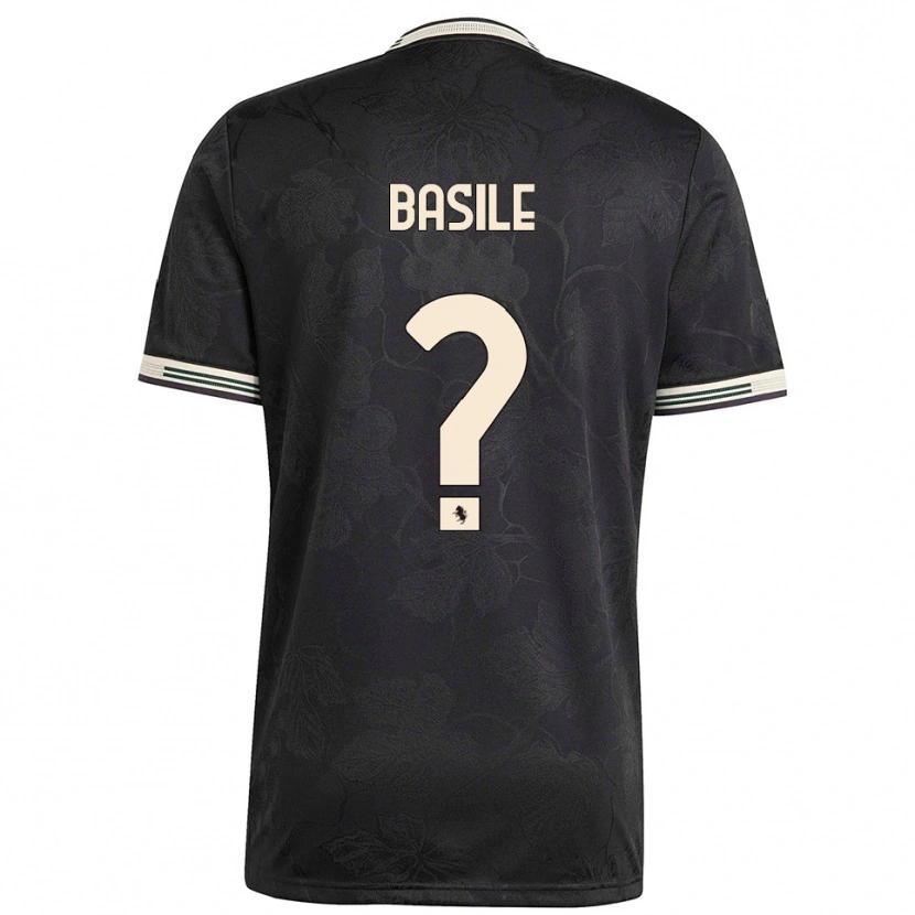 Danxen Men Piergiorgio Basile #0 Black White Green Third Jersey 2025/26 T-Shirt