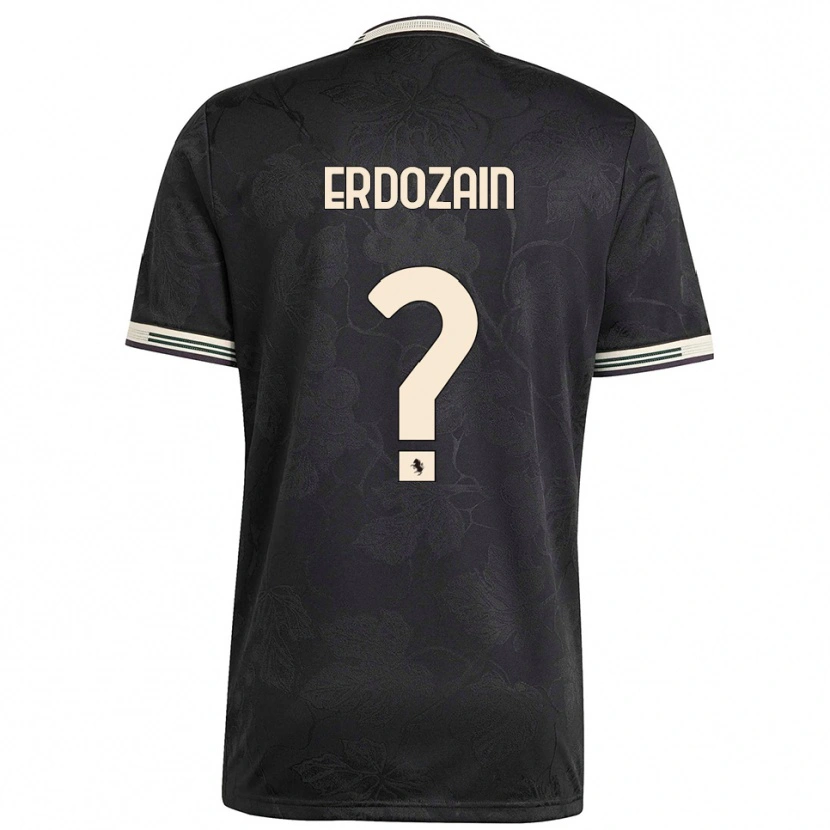 Danxen Men Eneko Erdozain #0 Black White Green Third Jersey 2025/26 T-Shirt