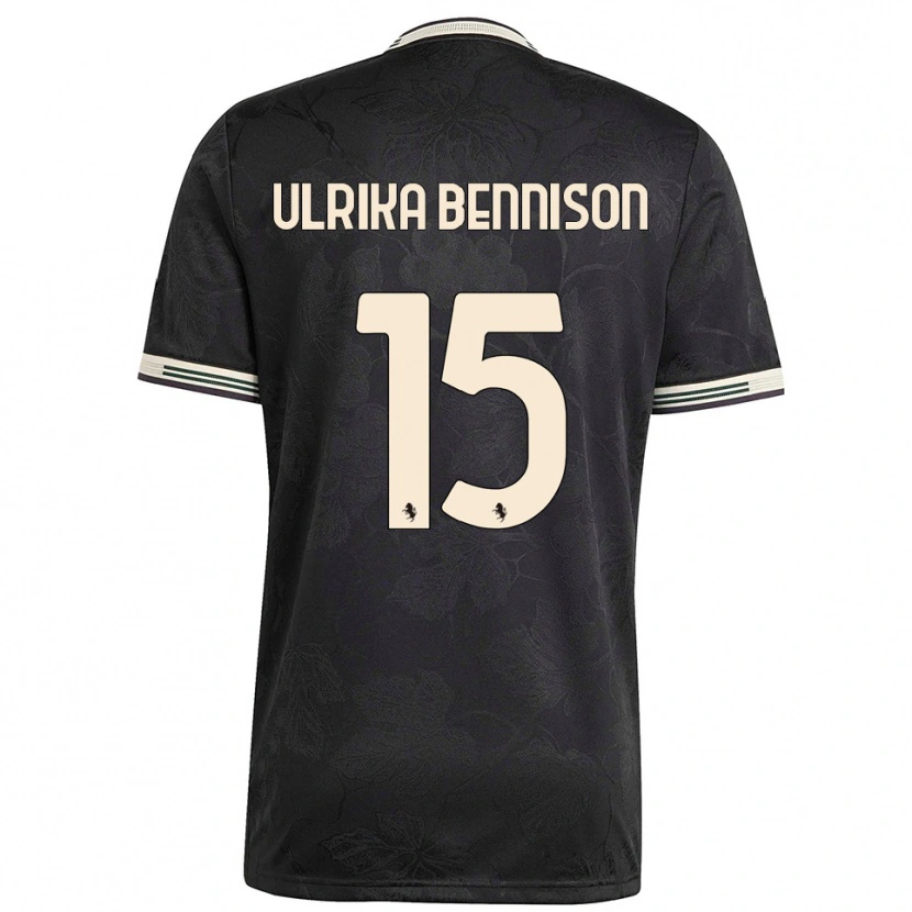 Danxen Men Hanna Ulrika Bennison #15 Black White Green Third Jersey 2025/26 T-Shirt