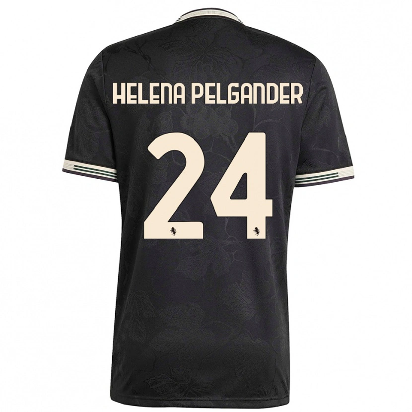 Danxen Men Elsa Helena Pelgander #24 Black White Green Third Jersey 2025/26 T-Shirt