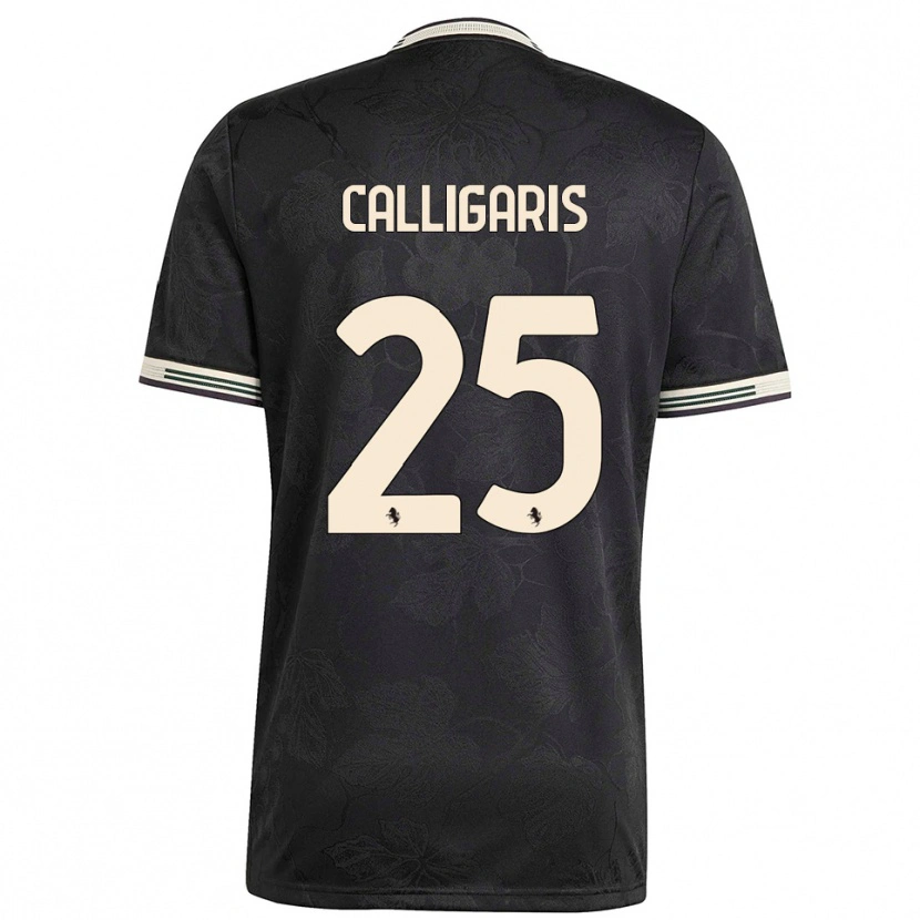 Danxen Men Viola Calligaris #25 Black White Green Third Jersey 2025/26 T-Shirt