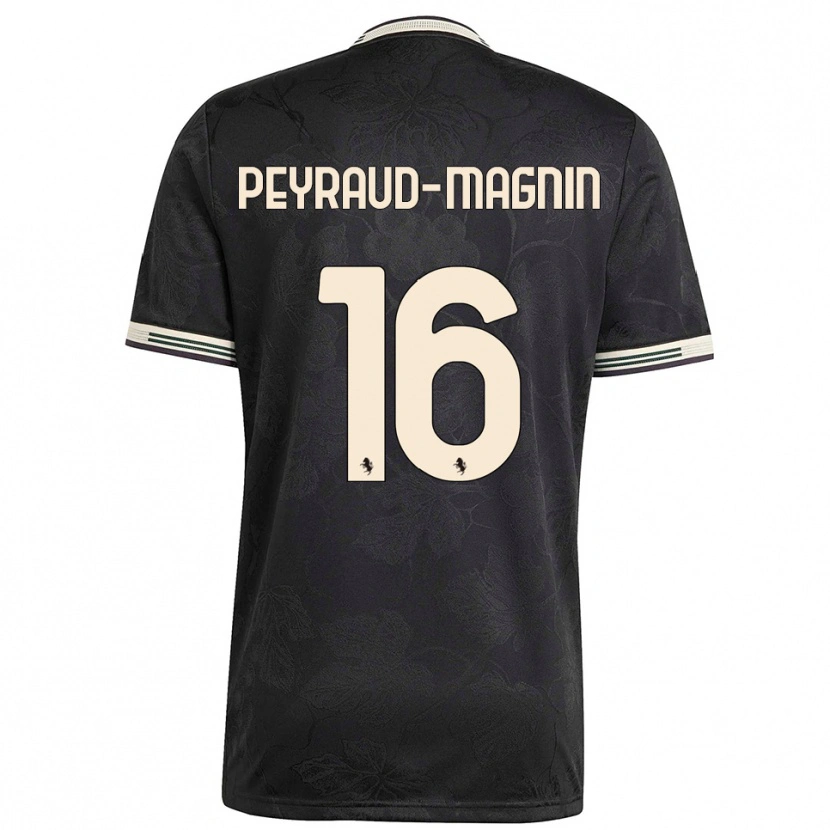 Danxen Men Pauline Camille Peyraud-Magnin #16 Black White Green Third Jersey 2025/26 T-Shirt