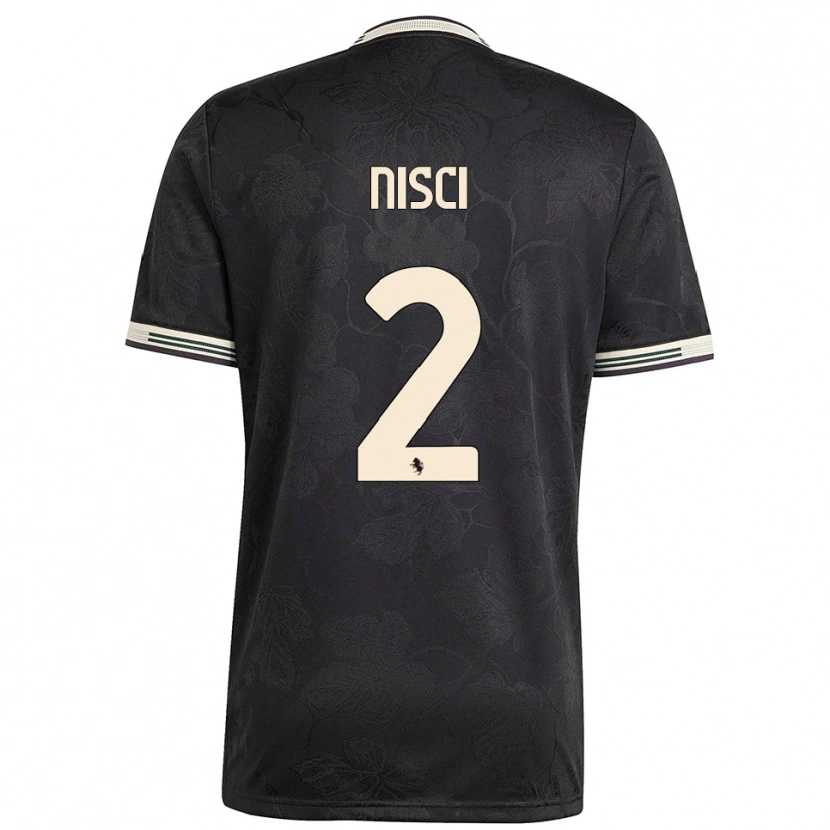 Danxen Men Alessandro Nisci #2 Black White Green Third Jersey 2025/26 T-Shirt