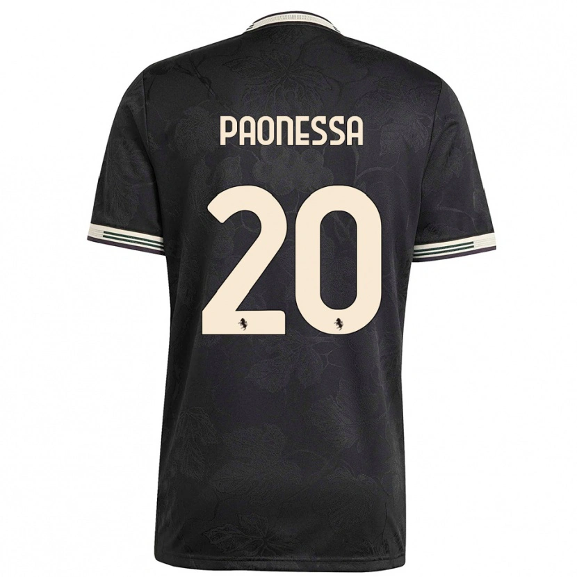 Danxen Men Riccardo Paonessa #20 Black White Green Third Jersey 2025/26 T-Shirt