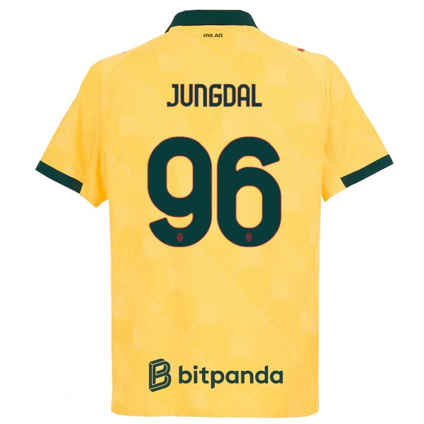 Danxen Men Andreas Jungdal #96 Yellow Black Third Jersey 2025/26 T-Shirt