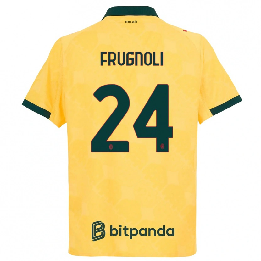 Danxen Men Leonardo Frugnoli #24 Yellow Black Third Jersey 2025/26 T-Shirt