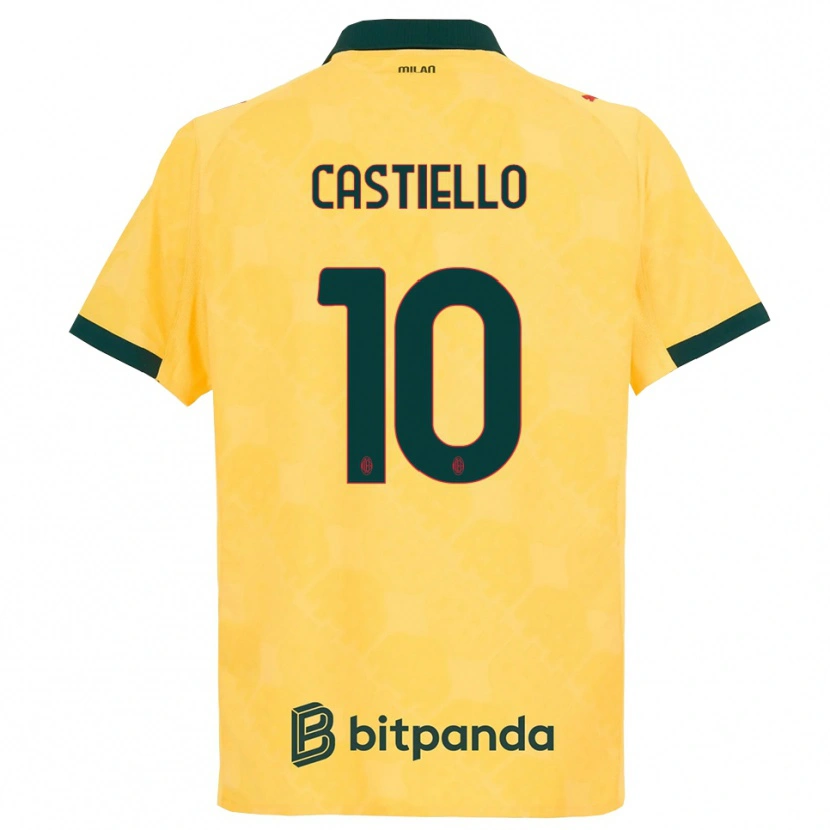 Danxen Men Alex Castiello #10 Yellow Black Third Jersey 2025/26 T-Shirt