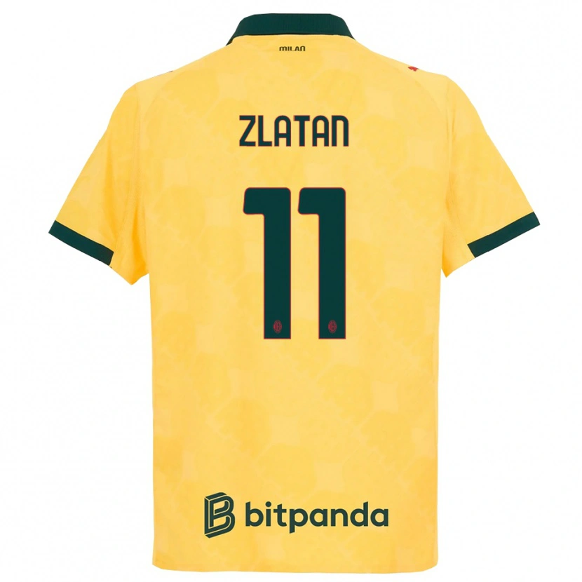 Danxen Men Zlatan Ibrahimovic #11 Yellow Black Third Jersey 2025/26 T-Shirt