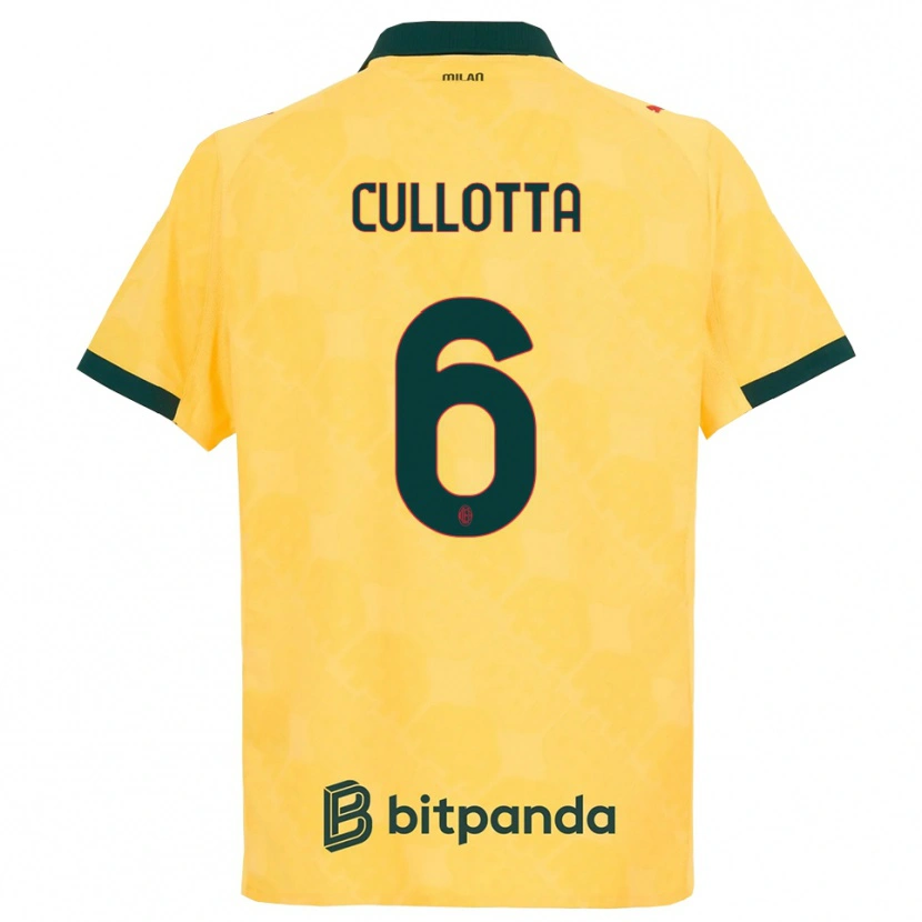 Danxen Men Andrea Cullotta #6 Yellow Black Third Jersey 2025/26 T-Shirt
