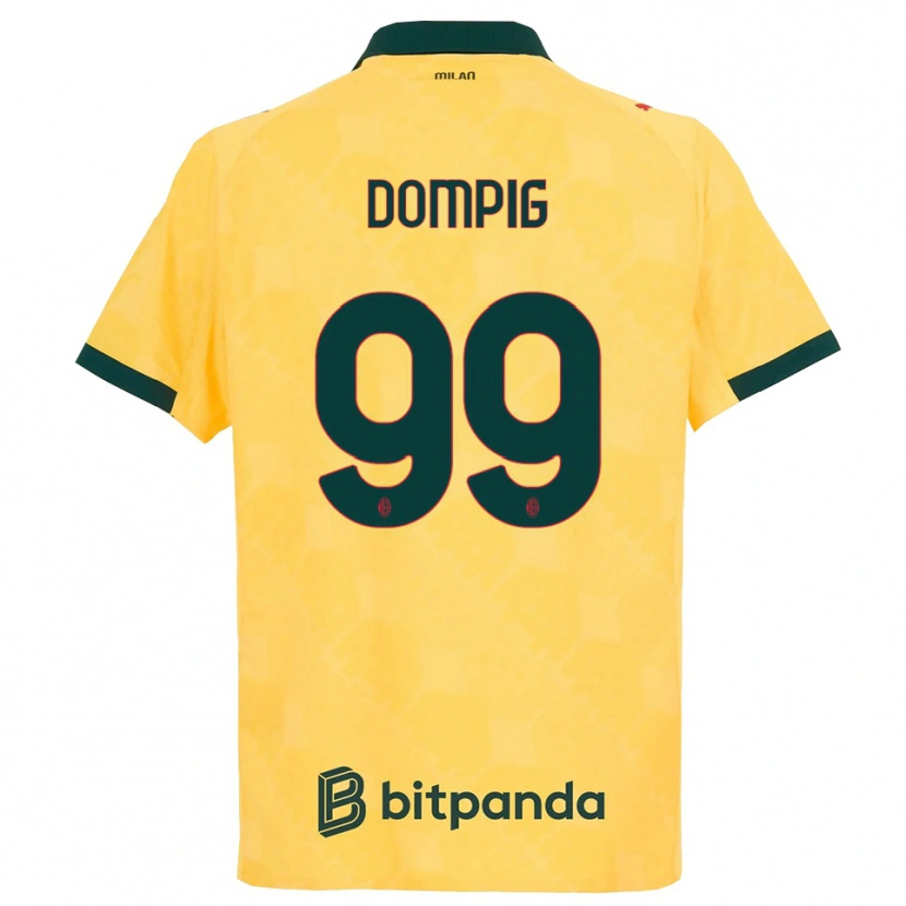 Danxen Men Chanté-Mary Delorean Dompig #99 Yellow Black Third Jersey 2025/26 T-Shirt