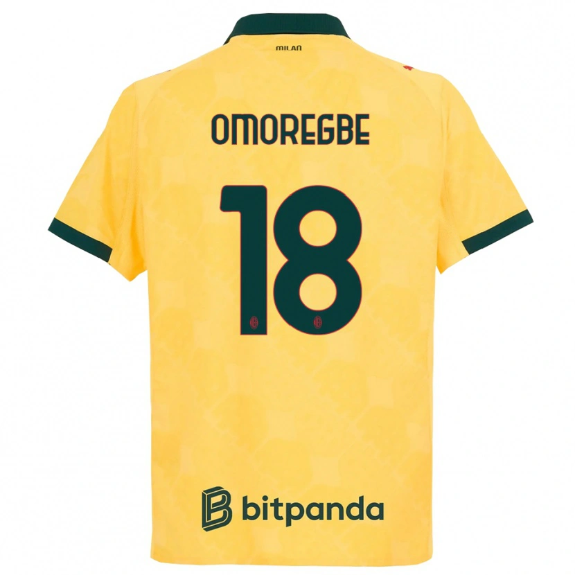 Danxen Men Bob Murphy Omoregbe #18 Yellow Black Third Jersey 2025/26 T-Shirt