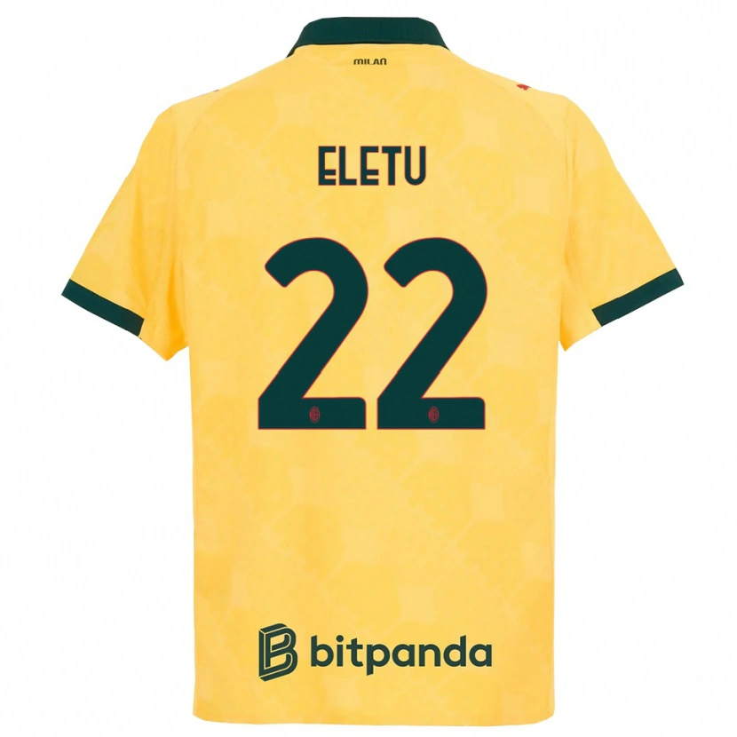 Danxen Men Victor Eletu #22 Yellow Black Third Jersey 2025/26 T-Shirt