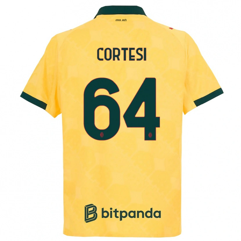 Danxen Men Selena Cortesi #64 Yellow Black Third Jersey 2025/26 T-Shirt
