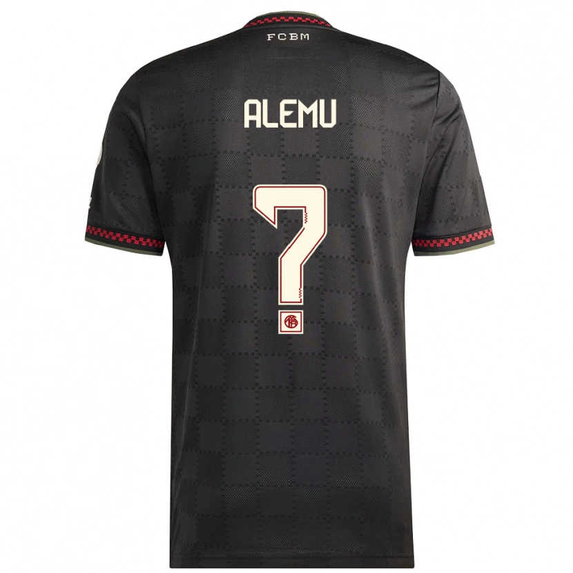 Danxen Men Liul-Bruke Alemu #0 Black White Third Jersey 2025/26 T-Shirt