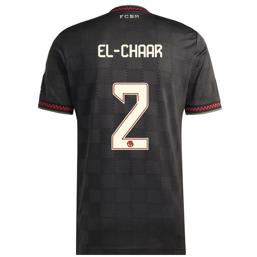 Danxen Men Adam El-Chaar #2 Black White Third Jersey 2025/26 T-Shirt