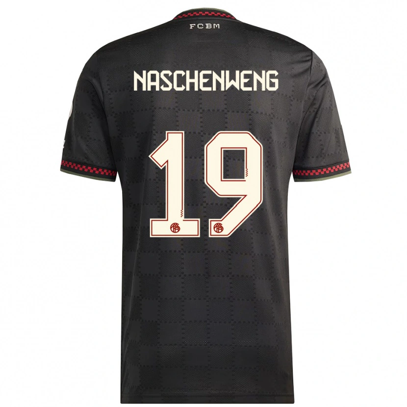 Danxen Men Katharina Naschenweng #19 Black White Third Jersey 2025/26 T-Shirt