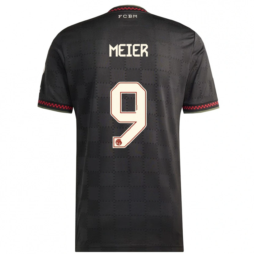 Danxen Men Richard Meier #9 Black White Third Jersey 2025/26 T-Shirt