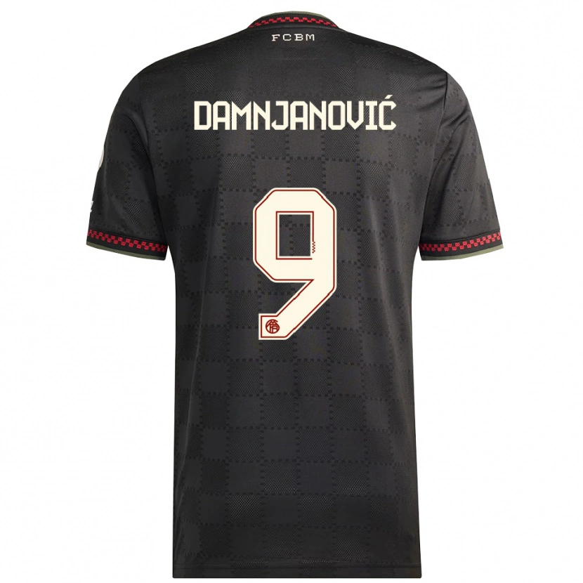 Danxen Men Jovana Damnjanović #9 Black White Third Jersey 2025/26 T-Shirt