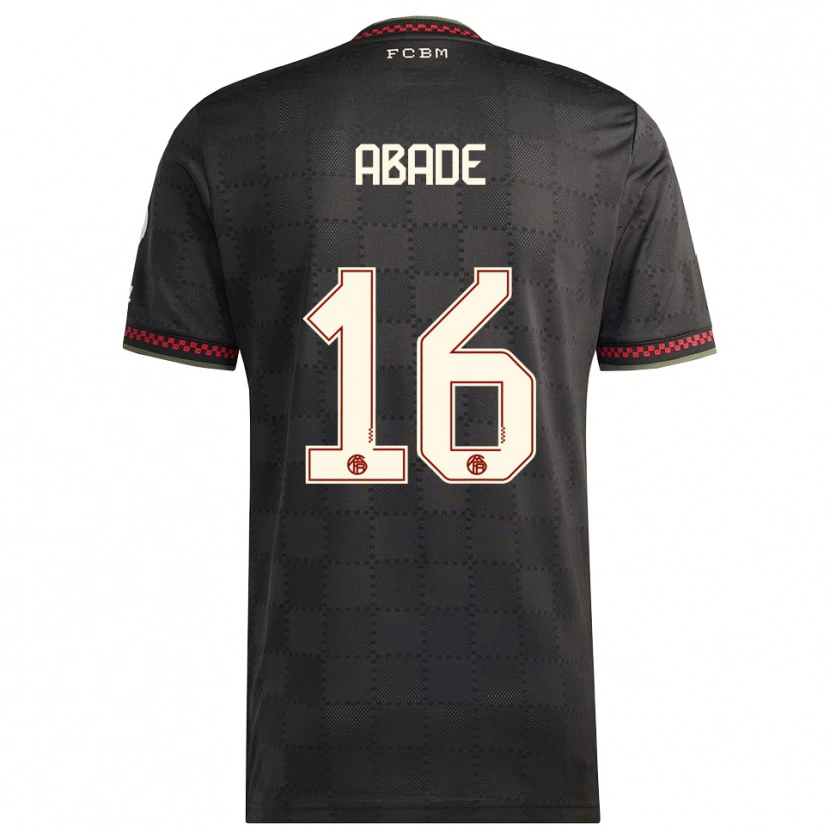 Danxen Men Daniel Abade #16 Black White Third Jersey 2025/26 T-Shirt